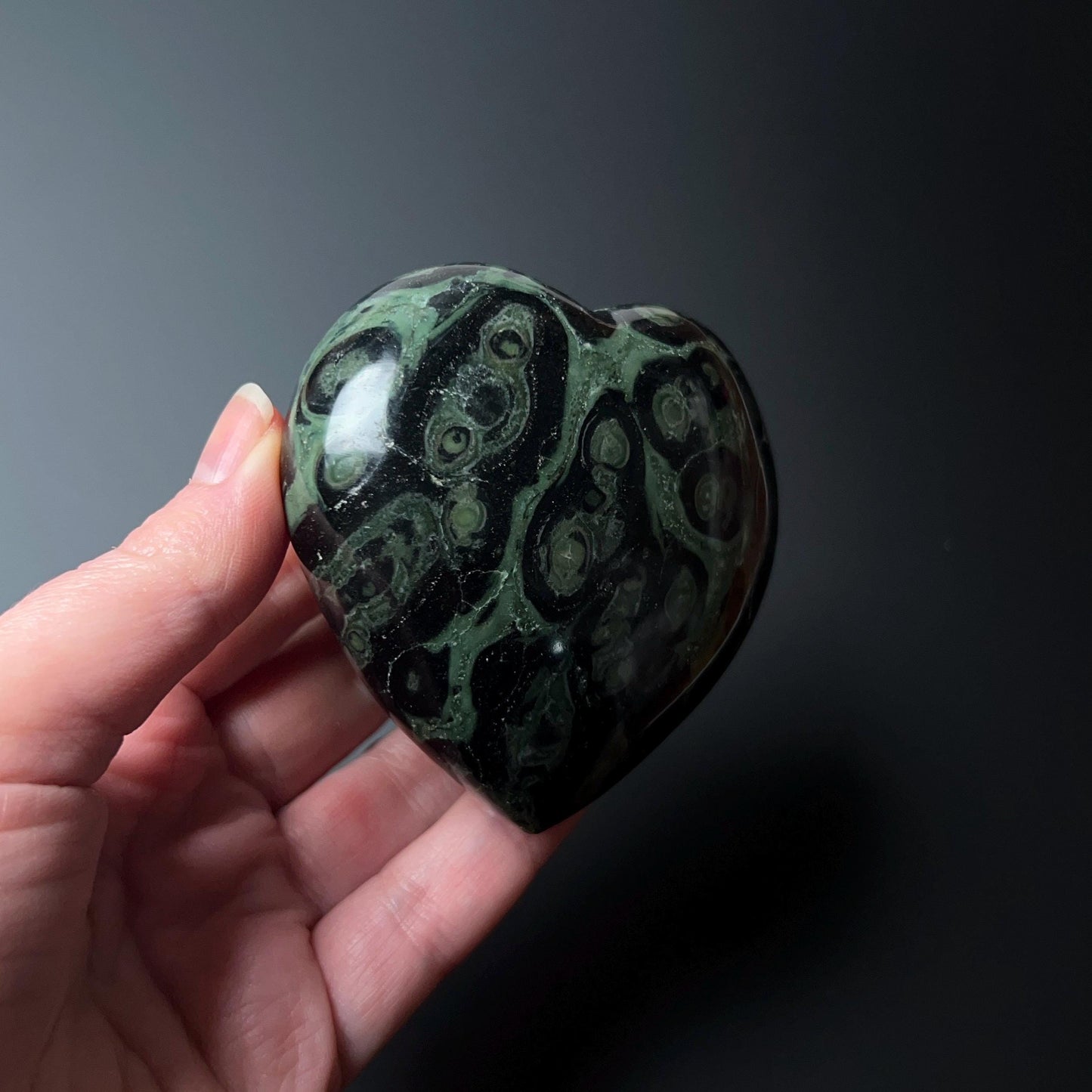 Kambaba Jasper Heart | Kambaba Jasper Crystal Heart