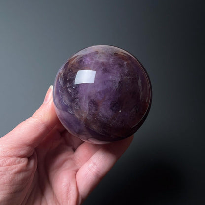 Silky Fluorite Sphere | Banded Fluorite Crystal Sphere