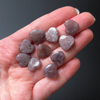 Blood Iolite Hearts | Mini Iolite Crystal Hearts