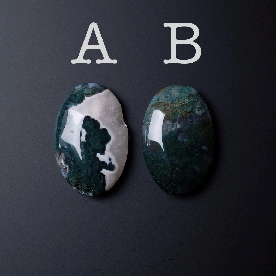 Moss Agate Palm Stone | Moss Agate Crystal Palmstone