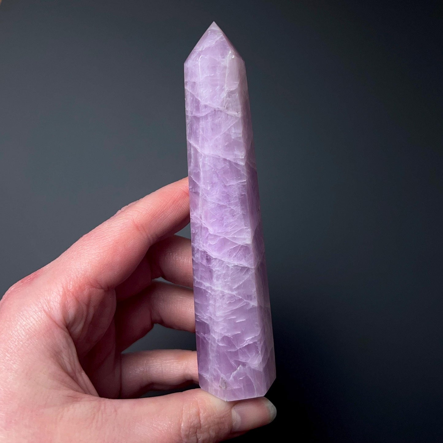 AA Kunzite Tower | Natural Pink Kunzite Crystal Point