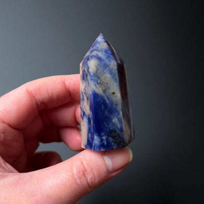 Pink Sodalite Point | Blue Sodalite Crystal Tower