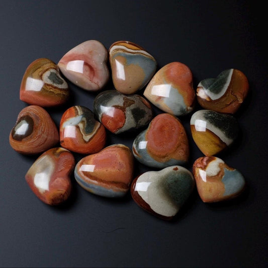 You Choose! Polychrome Jasper Hearts | Jasper Crystal Heart