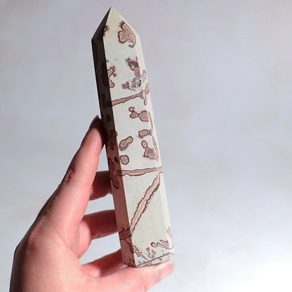 Chohua Jasper Tower | Painting Stone Crystal Point