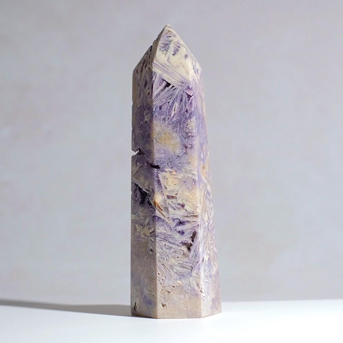 Opalized Sagenitic Fluorite Point | Sagenite Fluorite Crystal Tower