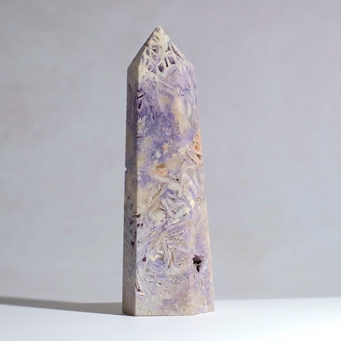 Opalized Sagenitic Fluorite Point | Sagenite Fluorite Crystal Tower