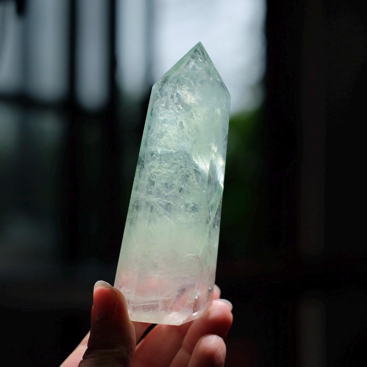 Mint Fluorite Tower | Green Fluorite Crystal Point