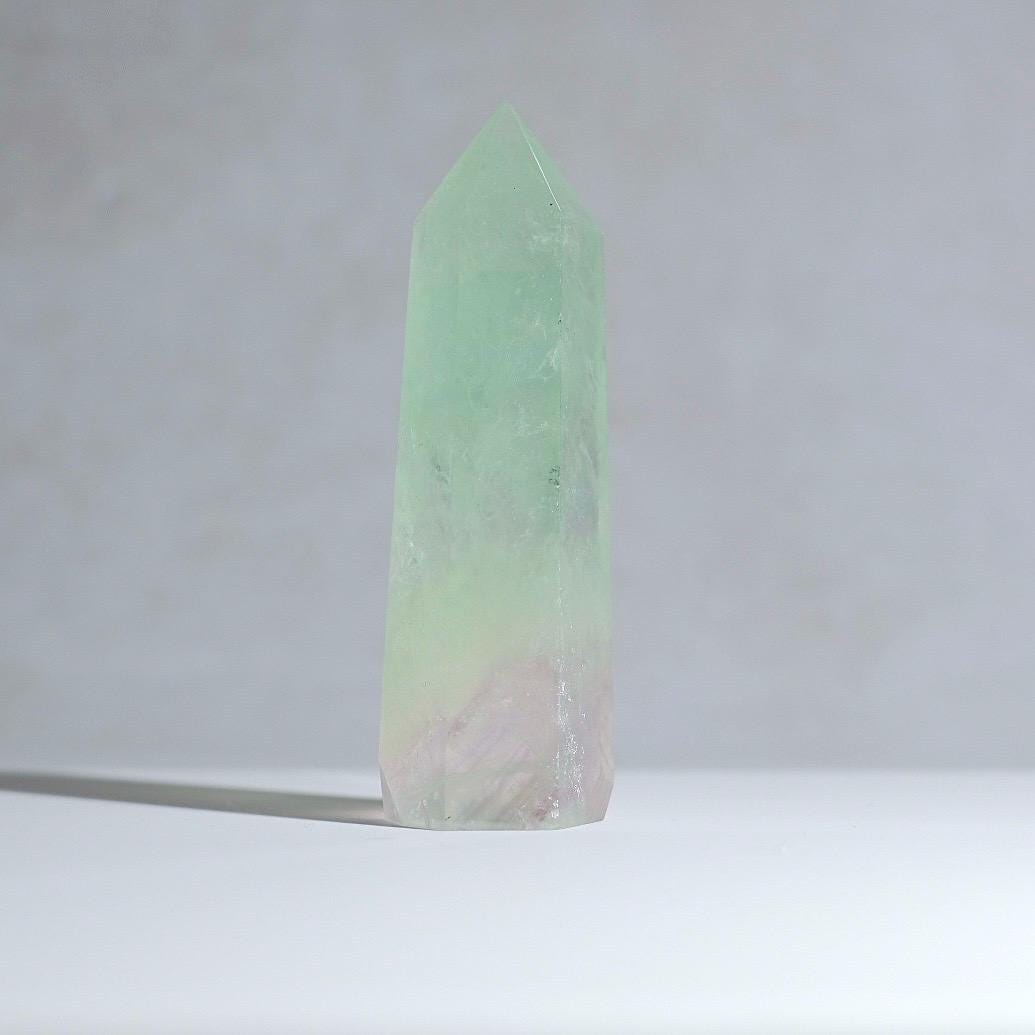 Mint Fluorite Tower | Green Fluorite Crystal Point