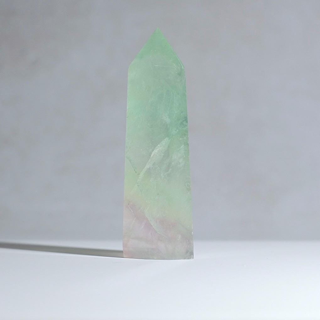 Mint Fluorite Tower | Green Fluorite Crystal Point