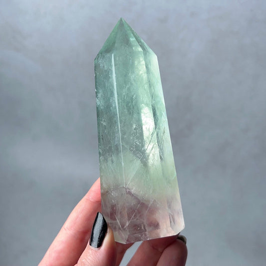 Mint Fluorite Tower | Green Fluorite Crystal Point