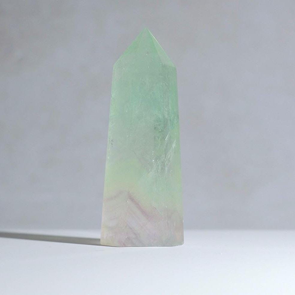 Mint Fluorite Tower | Green Fluorite Crystal Point