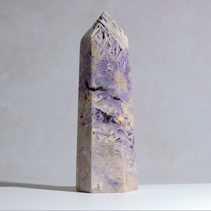 Opalized Sagenitic Fluorite Point | Sagenite Fluorite Crystal Tower