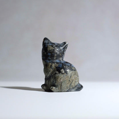 Que Sera Cat Carving | Llanite Crystal Carving