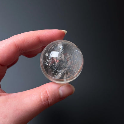 Clear Quartz Sphere w. Rainbows | Quartz Crystal Sphere