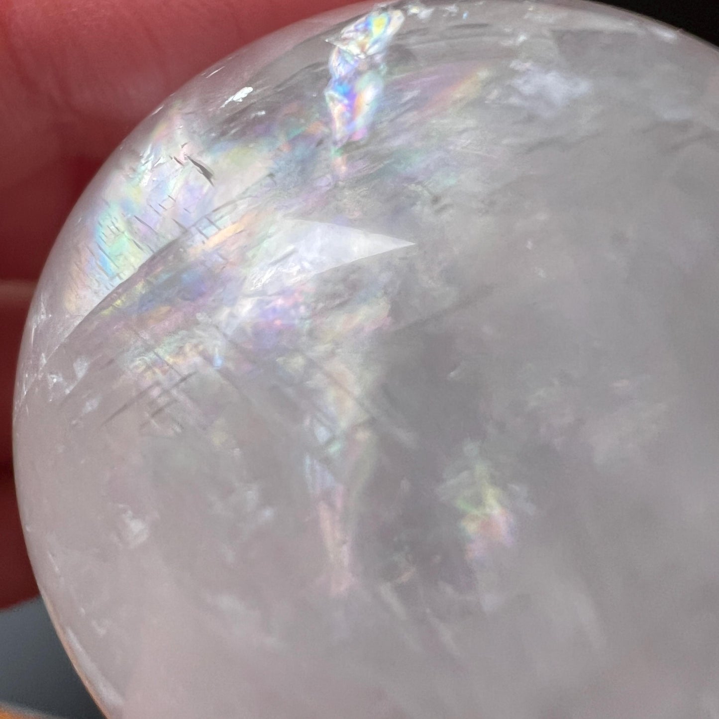 Rainbow Optical Calcite Sphere | Clear Calcite Crystal Sphere