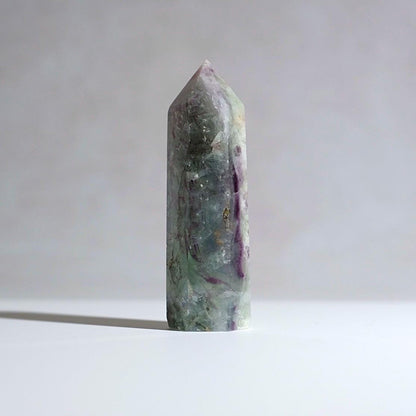 Feather Fluorite Tower | Dendritic Fluorite Crystal Point