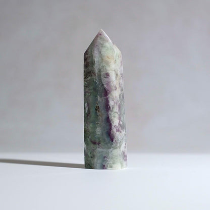 Feather Fluorite Tower | Dendritic Fluorite Crystal Point