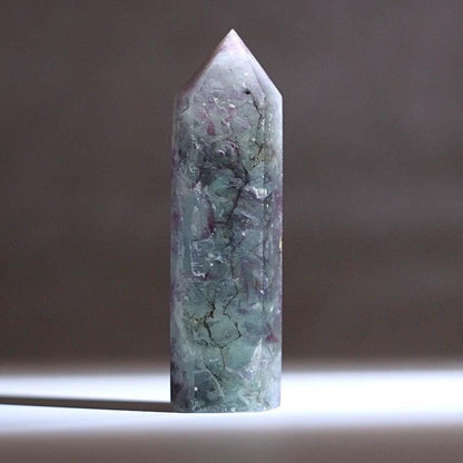 Feather Fluorite Tower | Dendritic Fluorite Crystal Point