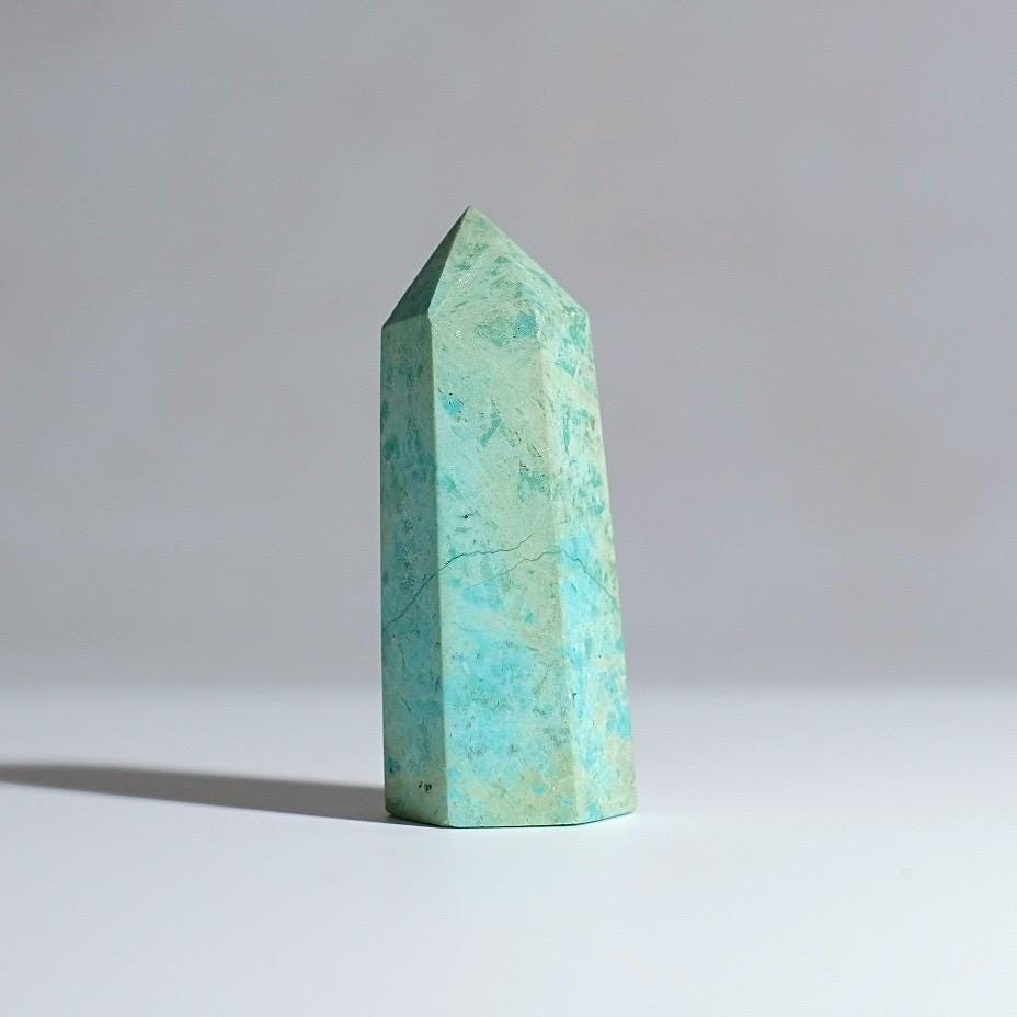 Peruvian Chrysocolla Point | Blue Chrysocolla Crystal Tower