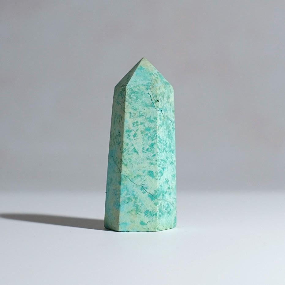 Peruvian Chrysocolla Point | Blue Chrysocolla Crystal Tower