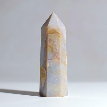 Violet Chalcedony Point | Purple Chalcedony Crystal Tower