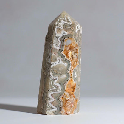 Crazy Lace Agate Tower | Lace Agate Crystal Point