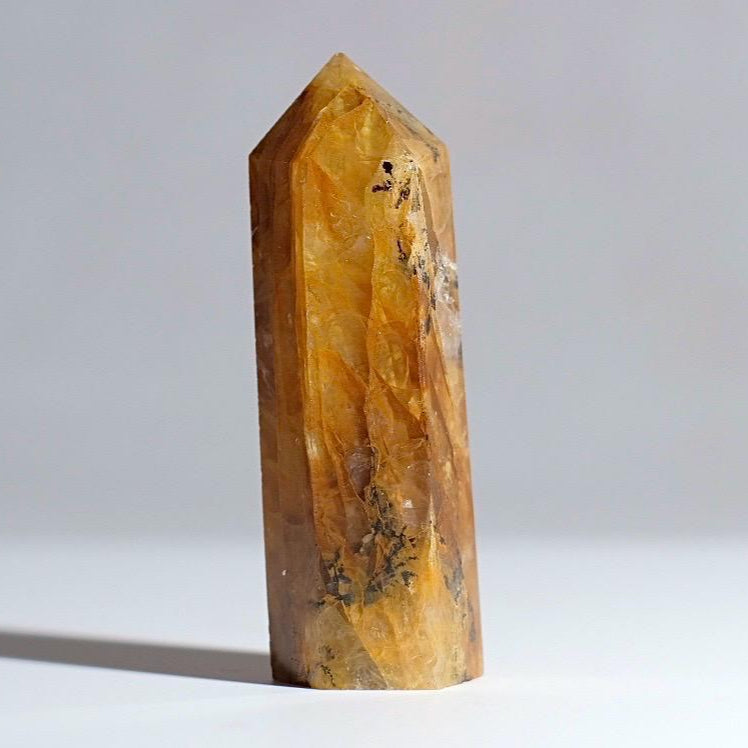 Dendritic Golden Healer Point | Golden Healer Quartz Crystal Tower