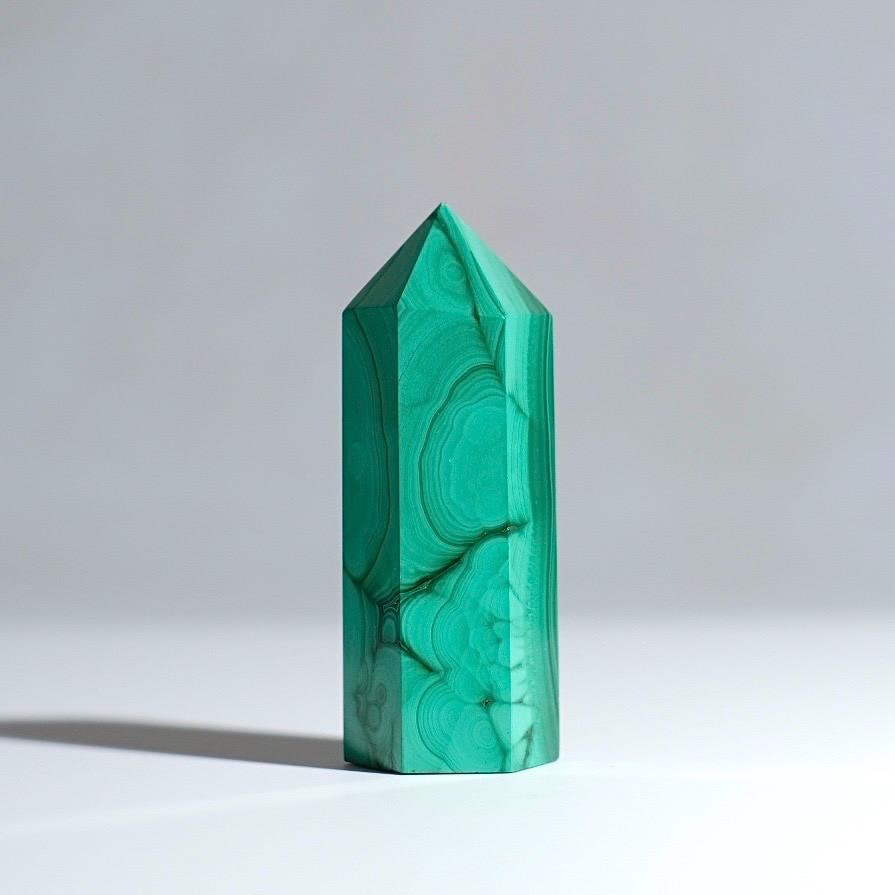 Stunning Malachite Point | Malachite Crystal Tower