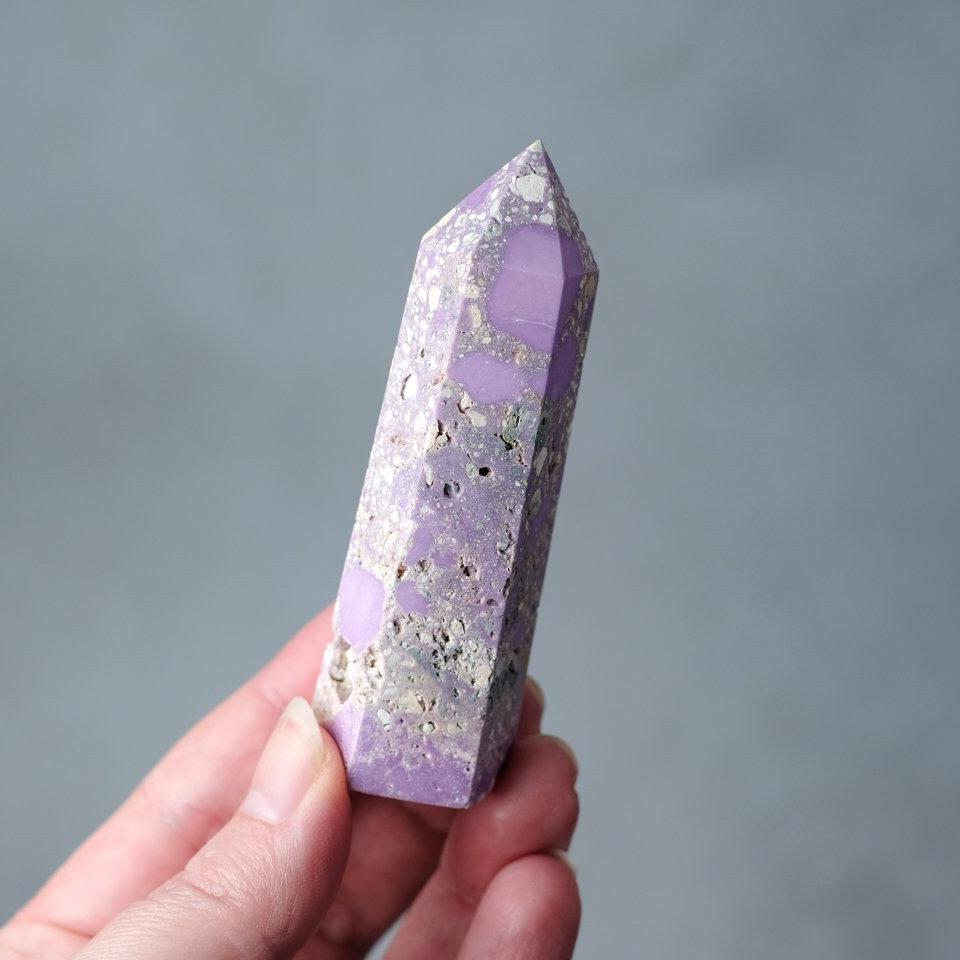 Rare Phosphosiderite Point | Pink Phosphosiderite Crystal Point