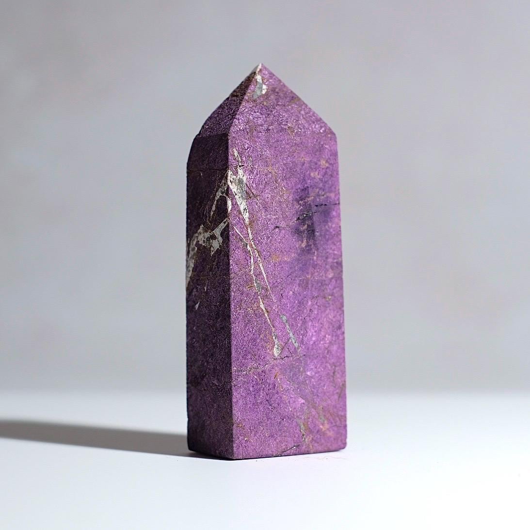 Purpurite Obelisk | Purpurite Heterosite Crystal Tower