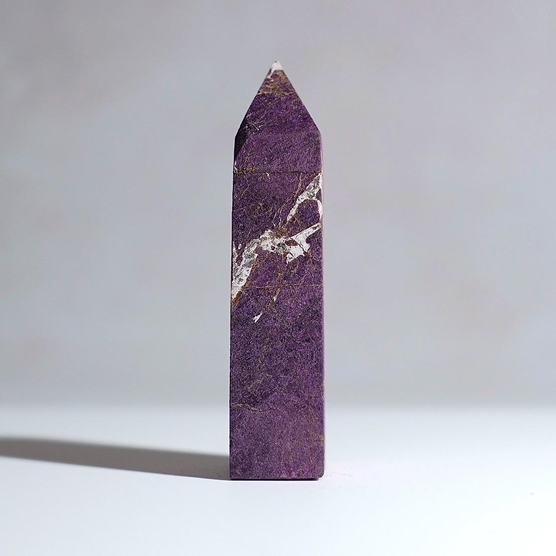 Purpurite Obelisk | Purpurite Heterosite Crystal Tower