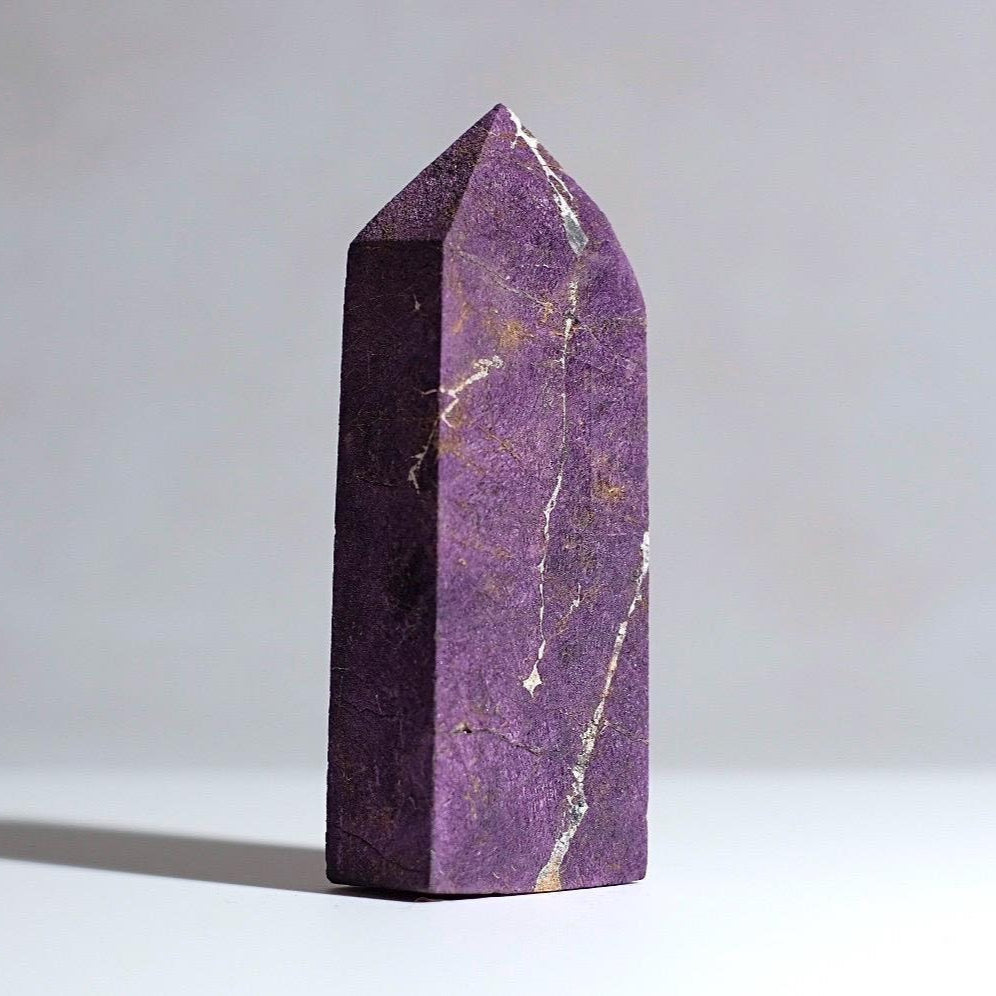 Purpurite Obelisk | Purpurite Heterosite Crystal Tower