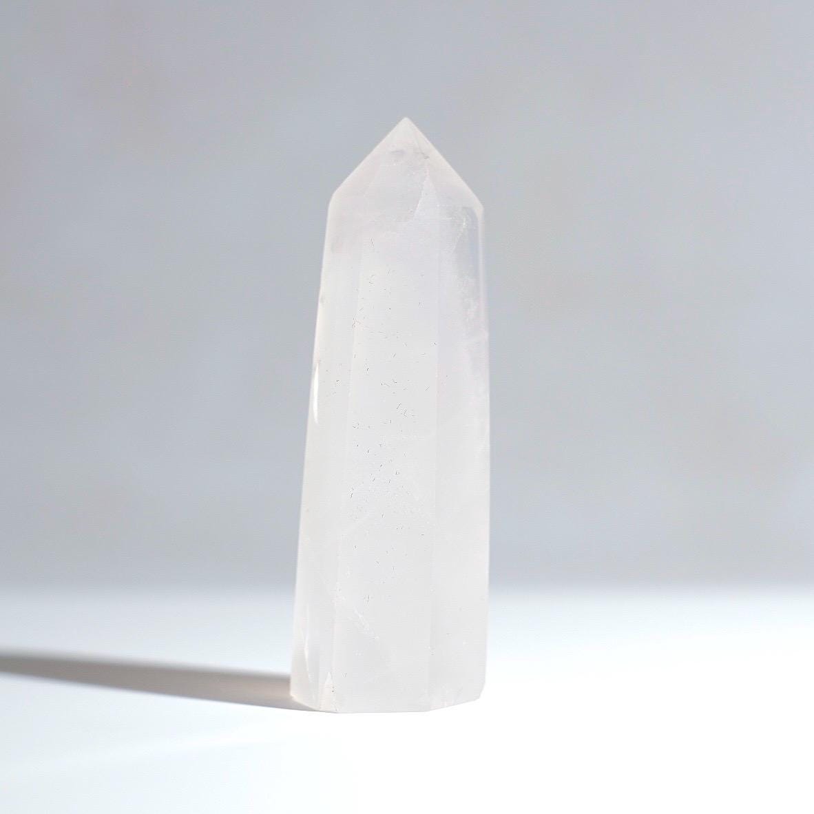 Girasol Quartz Point | Milky Moon Quartz Tower