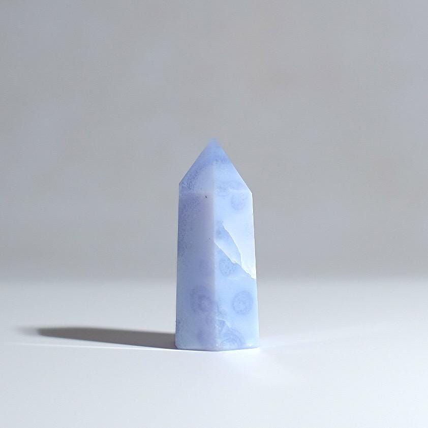 Blue Lace Agate Point | Blue Lace Agate Crystal Tower