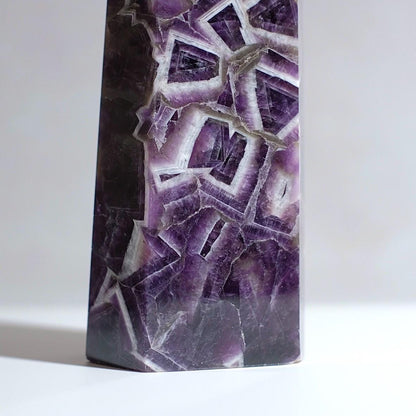 XL Dream Amethyst Tower | Chevron Amethyst Crystal Point