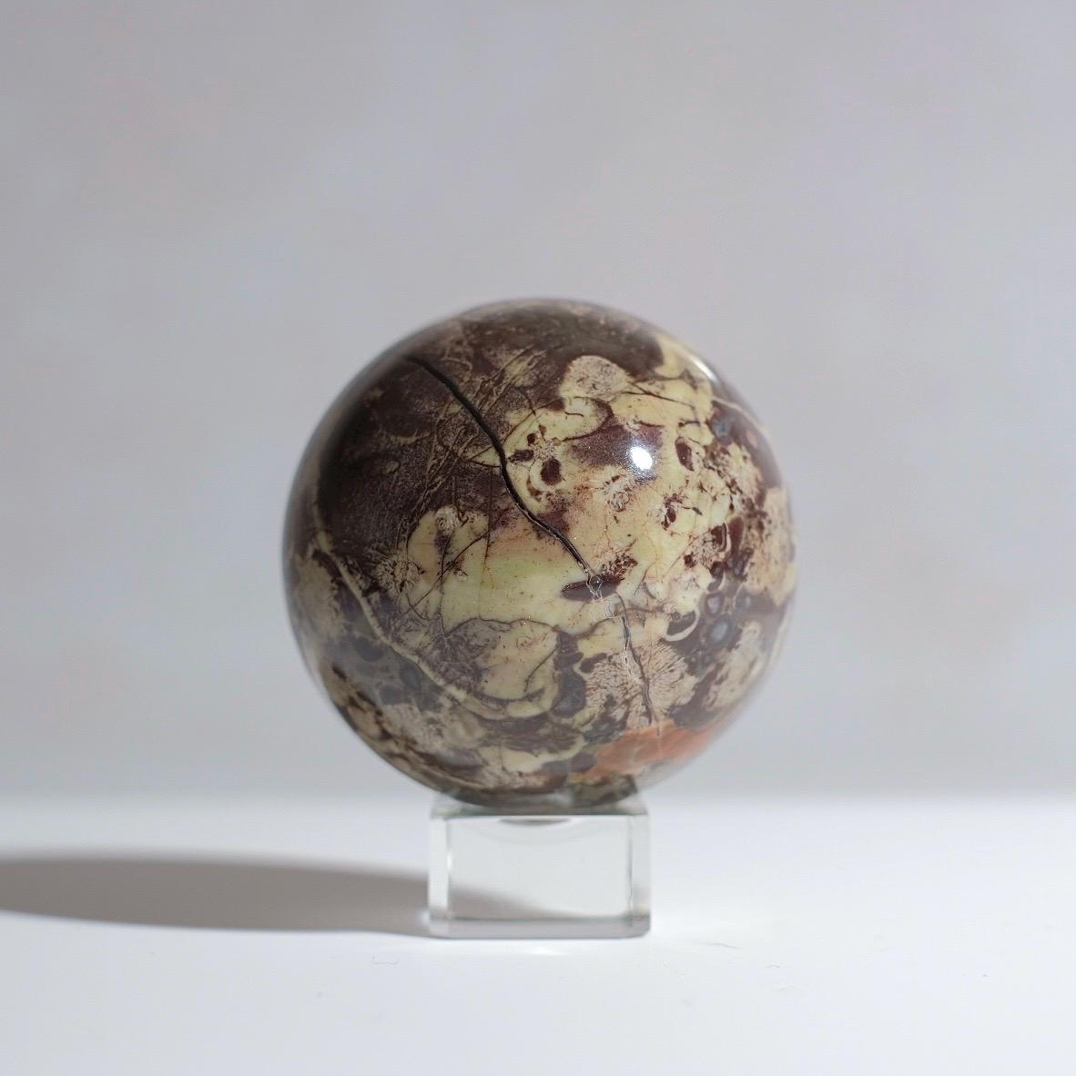 Volcanic Rhyolite Sphere | Rhyolite Crystal Sphere