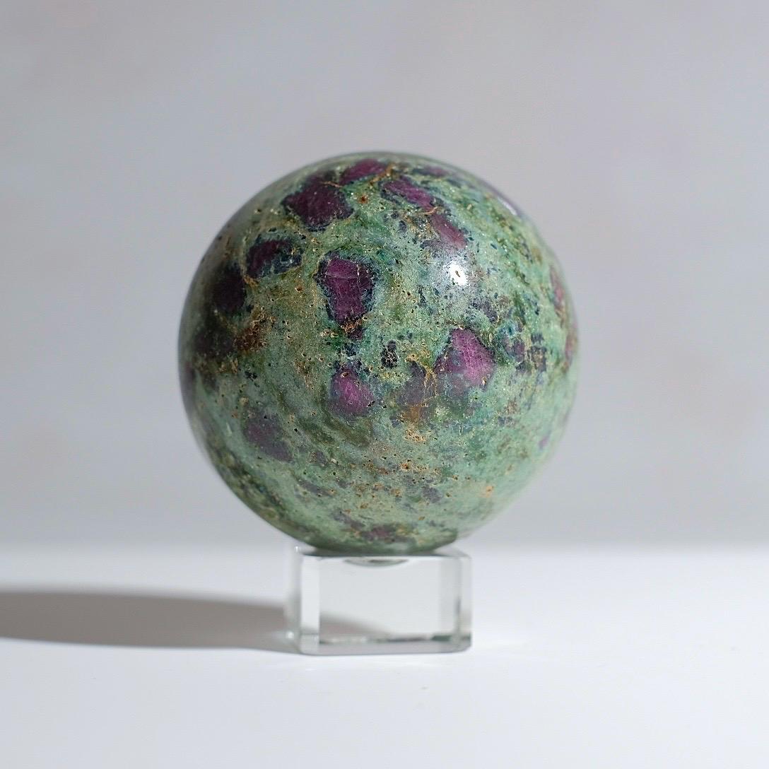 Ruby Fuchsite Sphere | Ruby Kyanite Crystal Sphere