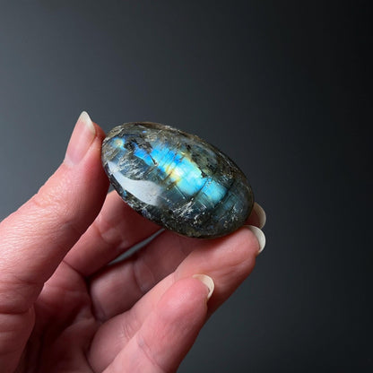 Flashy Labradorite Palm | Crystal Palm Stone