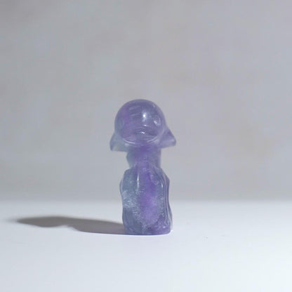 Tanzanite Fluorite Dolphin Carving | Crystal Dolphin