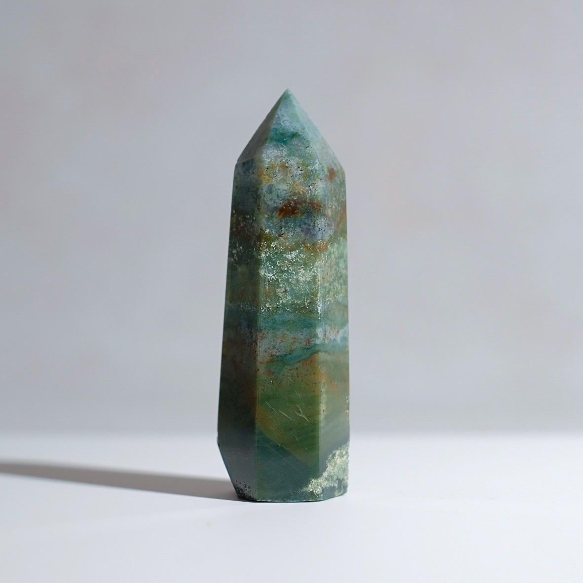 Moss Agate Point | Moss Agate Crystal Tower