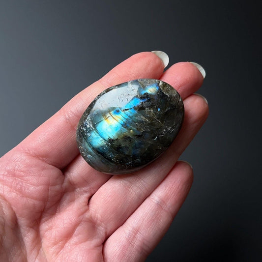 Flashy Labradorite Palm | Crystal Palm Stone