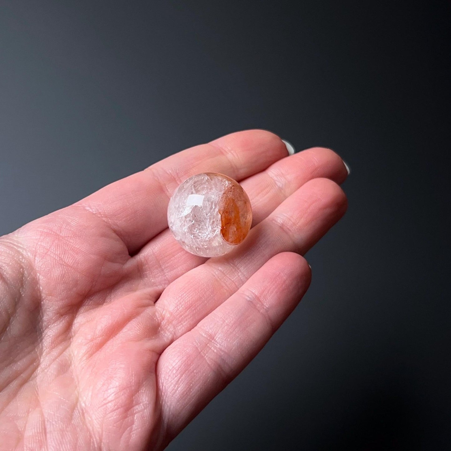 Hematoid Quartz Sphere | Fire Quartz Crystal Sphere