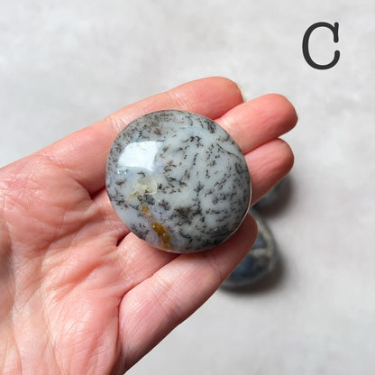 Merlinite Palms | Dendritic Opal Crystal Palmstone