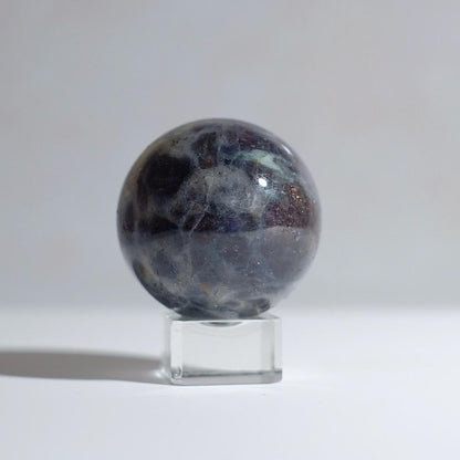 Blood Iolite Sphere | Sunstone Iolite Crystal Sphere