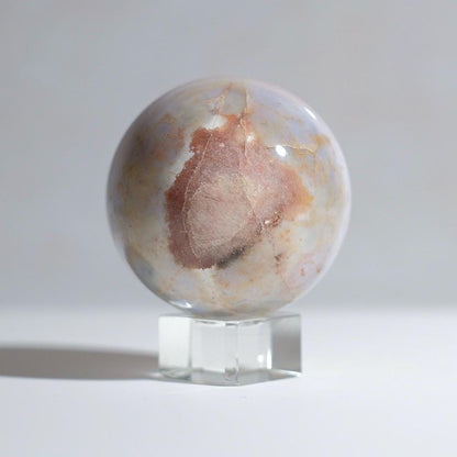 Ocean Jasper Sphere | Yellow Orbicular Jasper Crystal Sphere