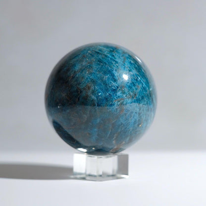 Teal Apatite Sphere | Blue Apatite Crystal Sphere