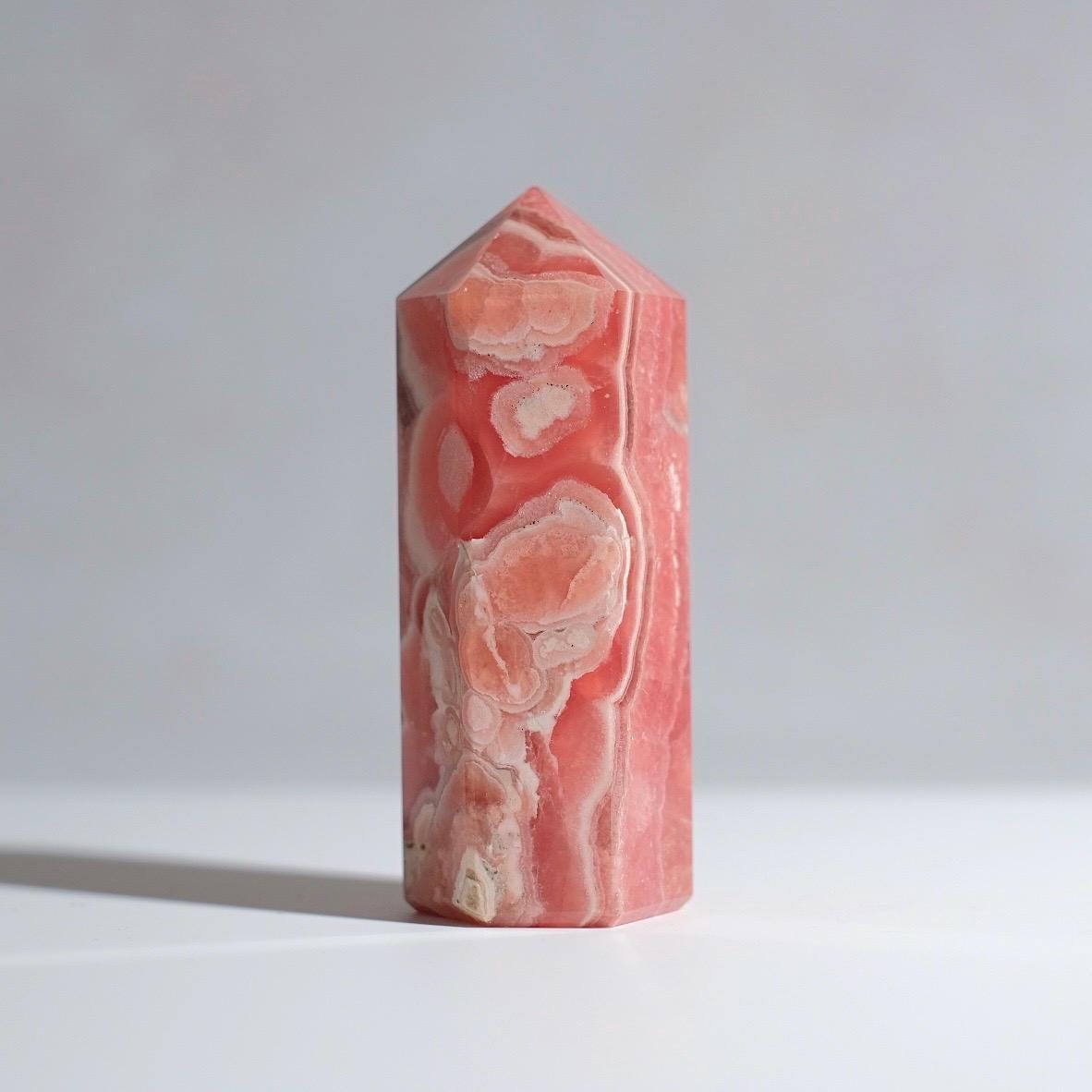 Rhodochrosite Tower | Rhodochrosite Crystal Point