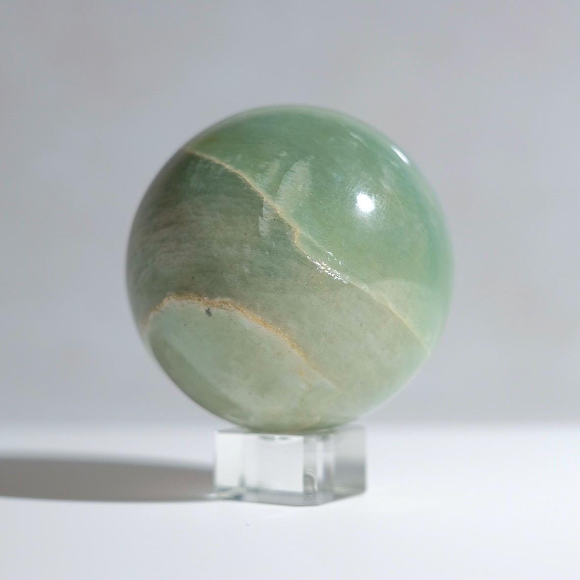 Garnierite Sphere | Green Moonstone Crystal Sphere