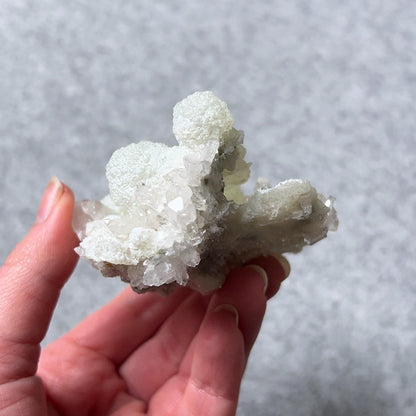 Prehnite & Quartz Cluster | Prehnite Natural Crystal Specimen