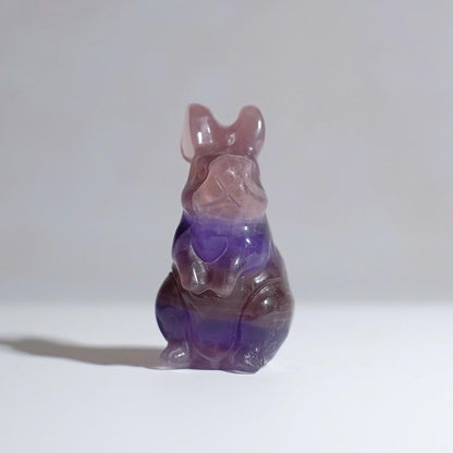 Yttrium Fluorite Rabbit Carving | Bunny | Crystal Animal Figure